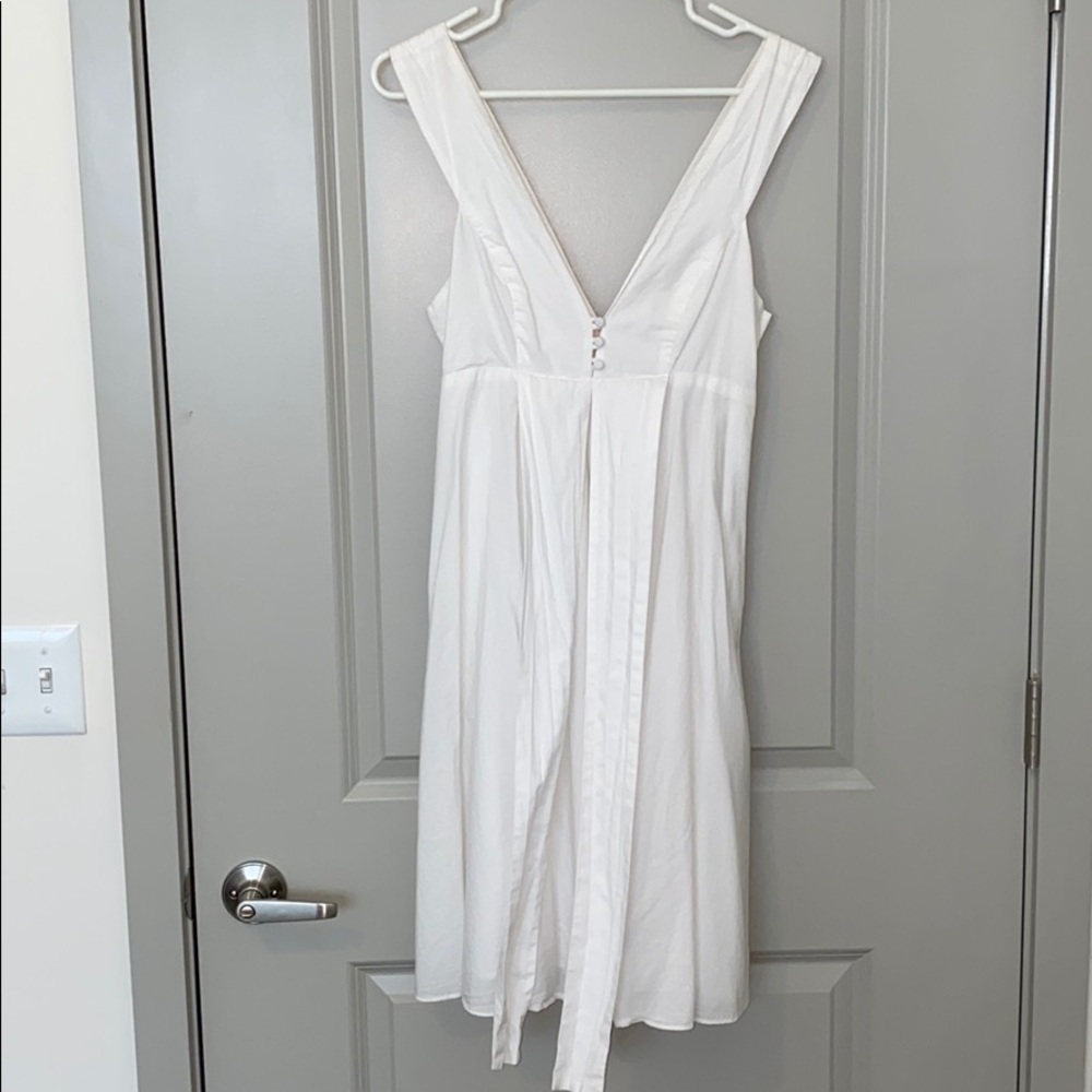 White Samantha Treacy Dress w Pockets